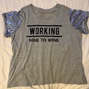 "Nine to Wine" Women's 3X T-Shirt